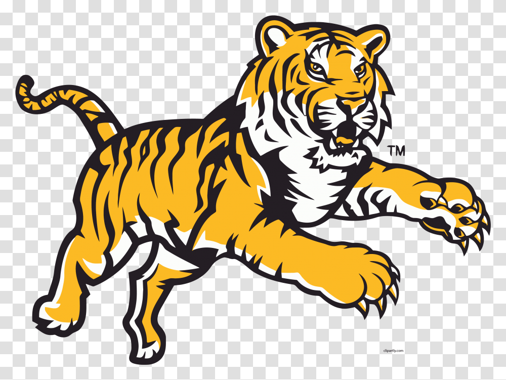 Angry Tigger Attack Jump Clipart Lsu Tigers, Wildlife, Mammal, Animal, Lion Transparent Png