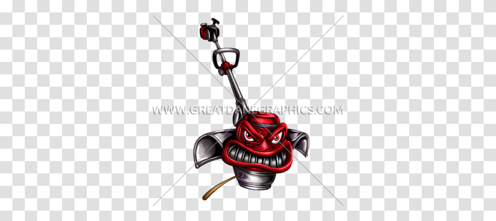 Angry Weed Eater Production Ready Artwork For T Shirt Printing Clip Art Weed Wipper, Lawn Mower, Tool, Appliance, Pirate Transparent Png