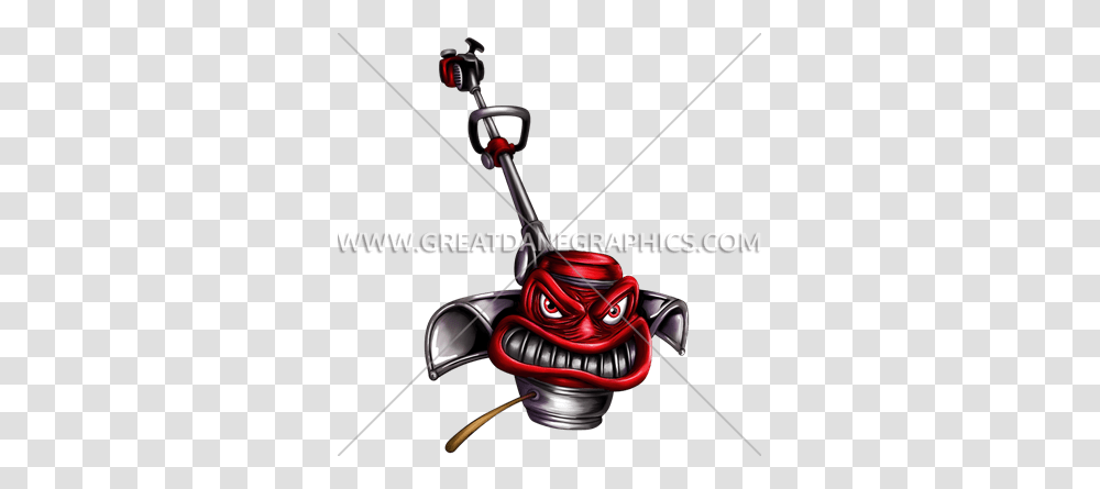 Angry Weed Eater Production Ready Artwork For T Shirt Printing, Lawn Mower, Tool, Bow, Grass Transparent Png