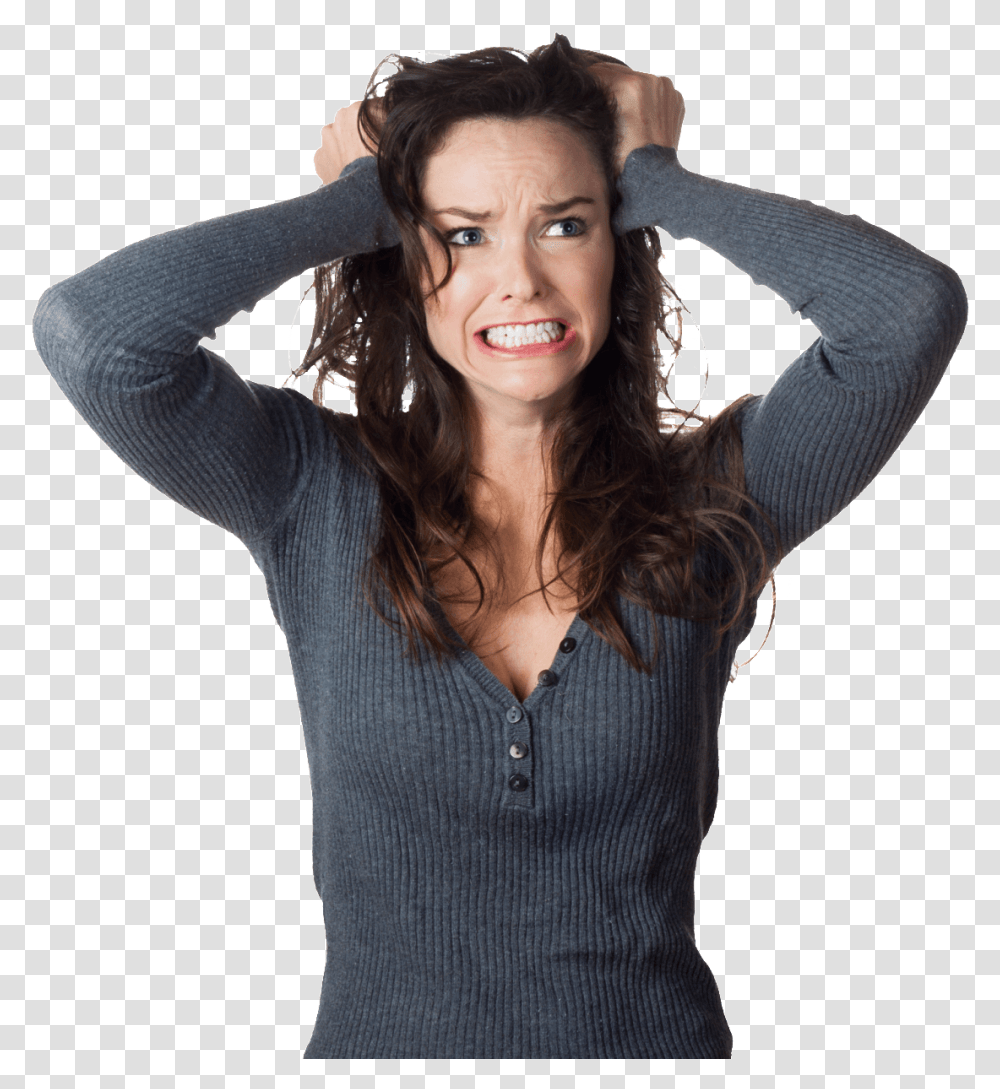 Angry Woman, Sleeve, Long Sleeve, Female Transparent Png