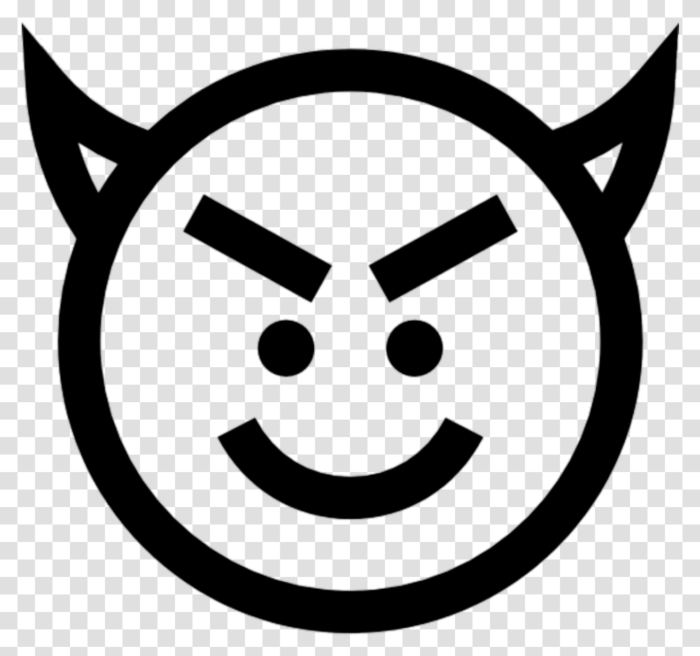 Angryface Emoji Horns Devil Emoji Coloring Pages, Logo, Trademark, Cooktop Transparent Png