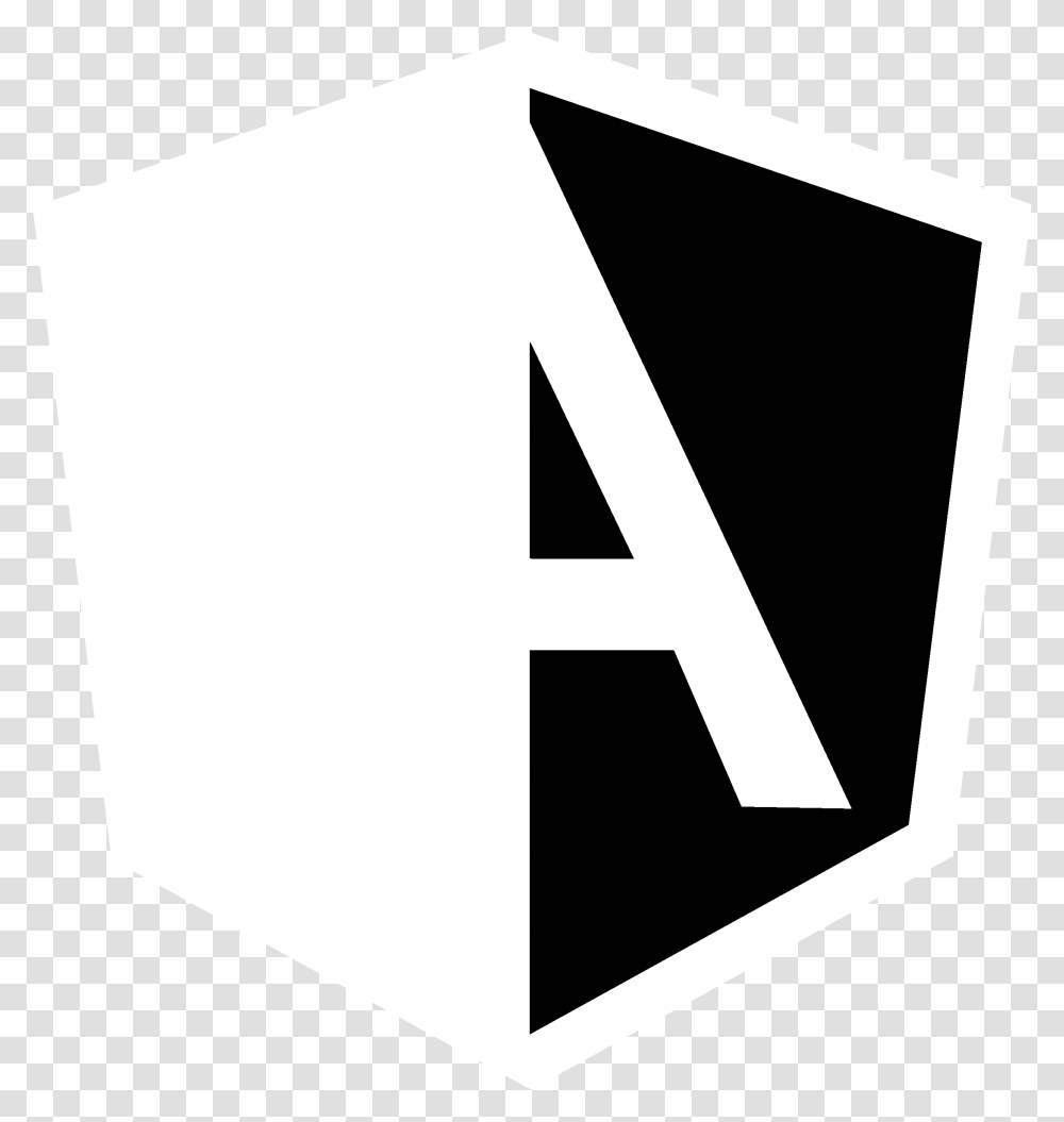Angular Icon Logo Svg Angular Icon Black And White, Symbol, Label, Text, Outdoors Transparent Png