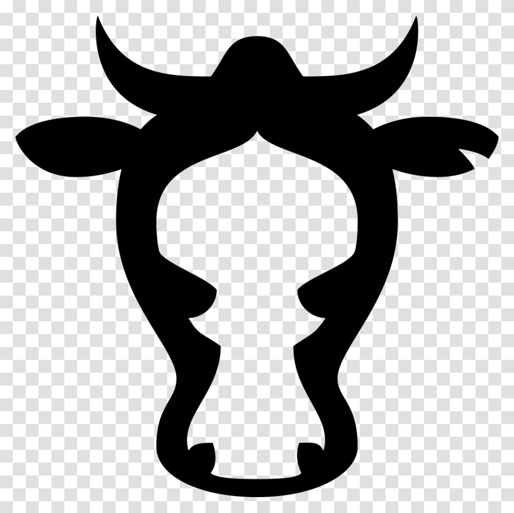 Angus Cattle Computer Icons Dairy Cattle Beef Cattle Cow Symbol, Stencil, Person, Human, Silhouette Transparent Png