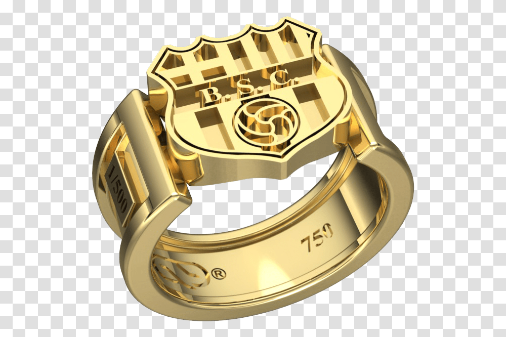 Anillo Hombre By Gonzalez Barcelona Fc Gold Ring, Jewelry, Accessories, Accessory, Wristwatch Transparent Png