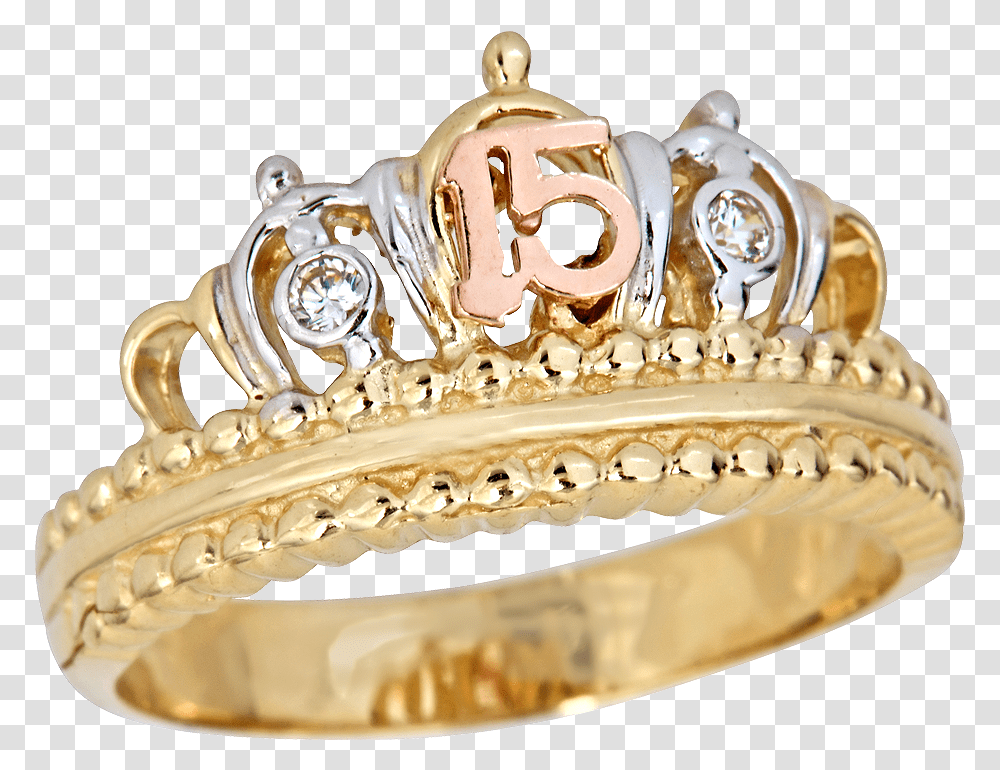 Anillos De 15 Corona Rings For 15 Birthday, Accessories, Accessory, Jewelry, Birthday Cake Transparent Png