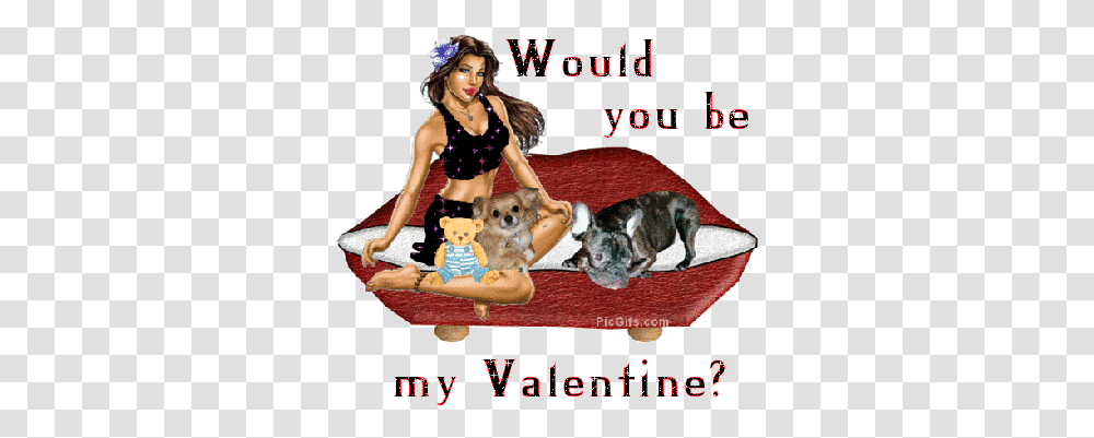 Animaatjes Would You Be My Valentine 517549 My Valentine Animated Gif, Person, Dog, Animal, Mammal Transparent Png