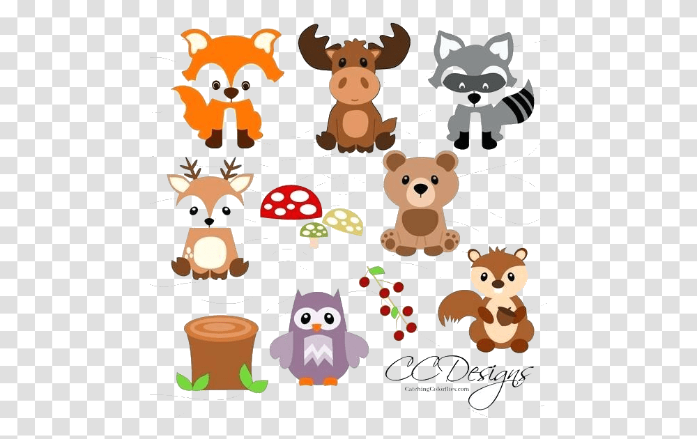 Animal Baby Woodland Animals Clipart Free Set Cute Woodland Animals Svg Cut Files, Jigsaw Puzzle, Game, Toy Transparent Png