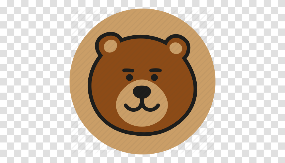 Animal Bear Head Logo Teddy Wild Zoo Icon, Mammal, Wildlife, Beaver, Rodent Transparent Png