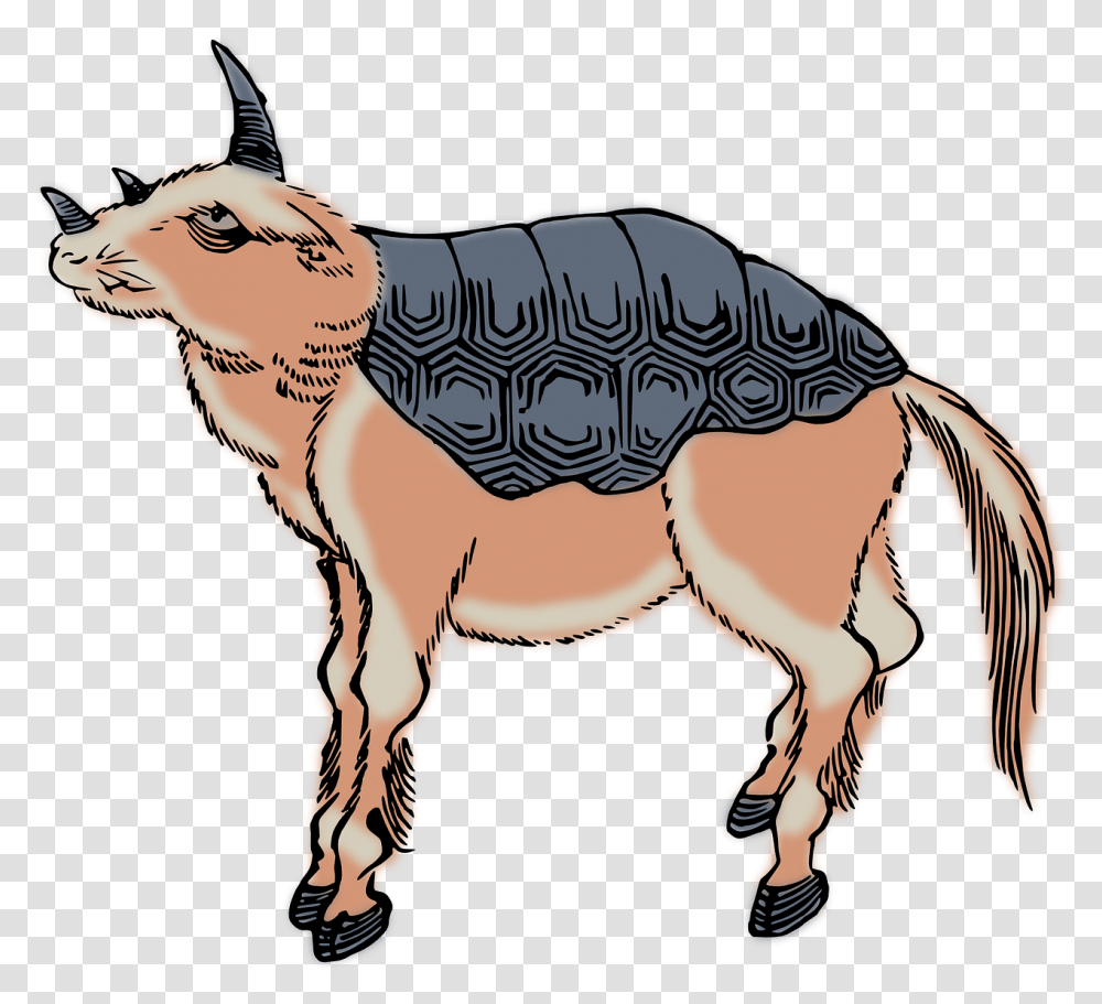 Animal Beast Creature Free Vector Graphic On Pixabay Clip Art, Mammal, Horse, Goat, Donkey Transparent Png