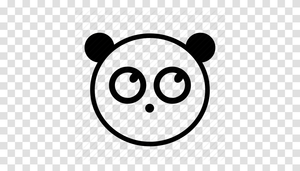 Animal Black And White Cute Emoji Panda Icon, Alarm Clock, Electronics, Sphere Transparent Png