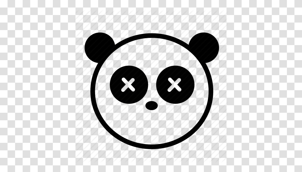 Animal Black And White Cute Emoji Panda Icon, Alarm Clock, Sphere, Electronics Transparent Png