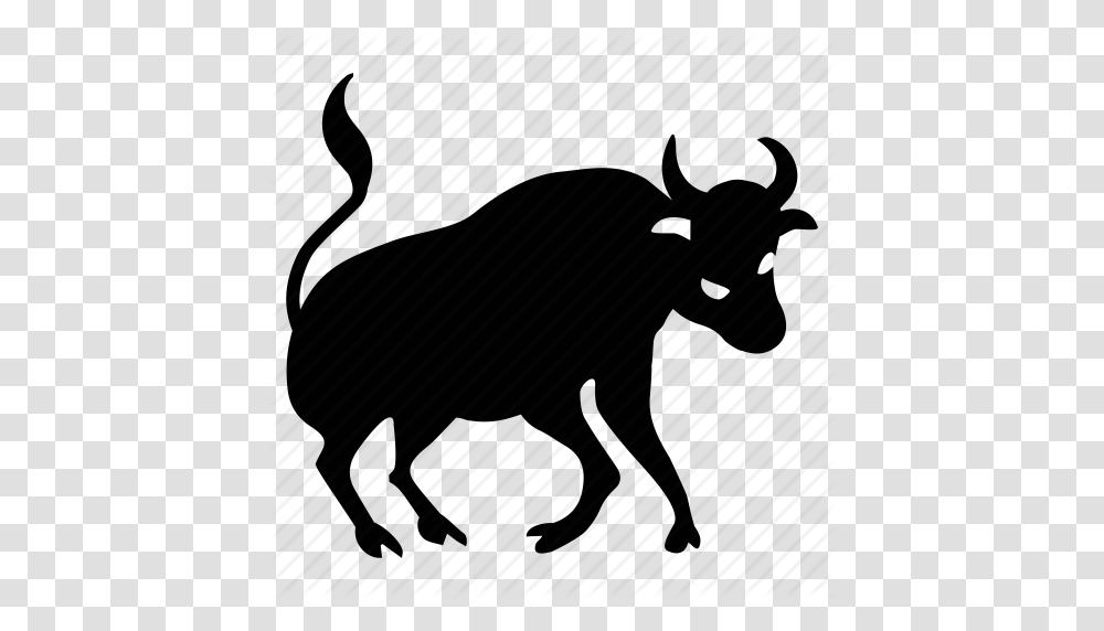 Animal Bull Horns Wild Icon, Piano, Musical Instrument, Silhouette, Mammal Transparent Png