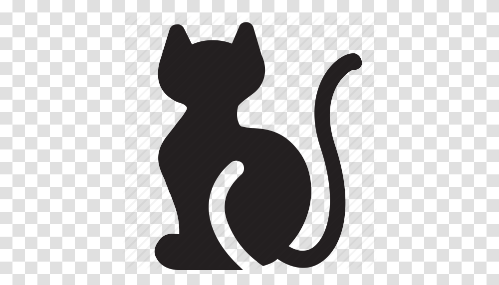 Animal Cat Creepy Kitten Pet Scared Tail Icon, Guitar, Leisure Activities, Musical Instrument, Silhouette Transparent Png