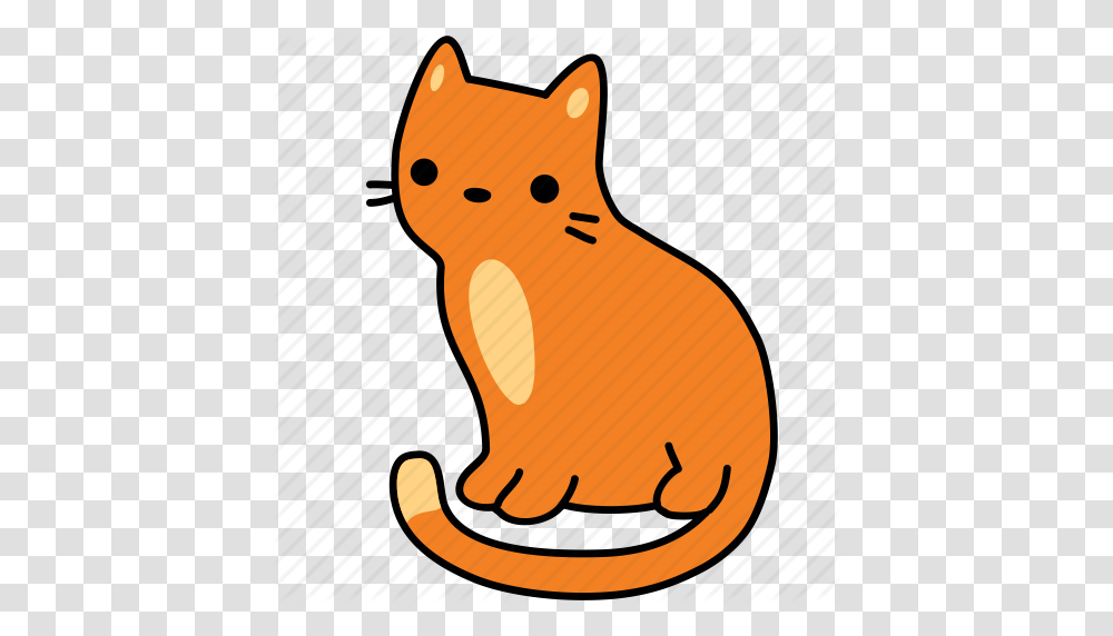 Animal Cat Feline Ginger Orange Pet Sit Icon, Guitar, Mammal, Outdoors, Rodent Transparent Png
