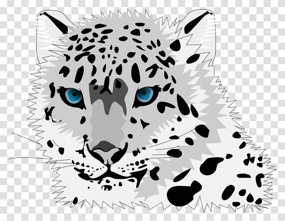 Animal Cat Leopard Snow Leopard Wild Cat C Snow Leopard Clipart, Mammal, Plant Transparent Png