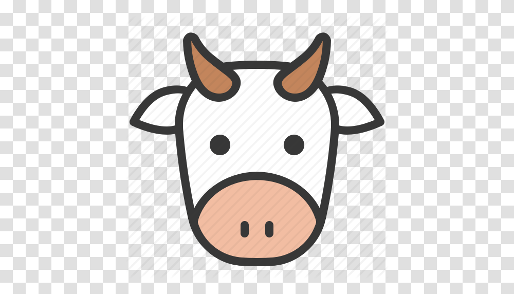 Animal Cattle Cow Face Farm Head Icon, Mammal, Pig, Sheep Transparent Png