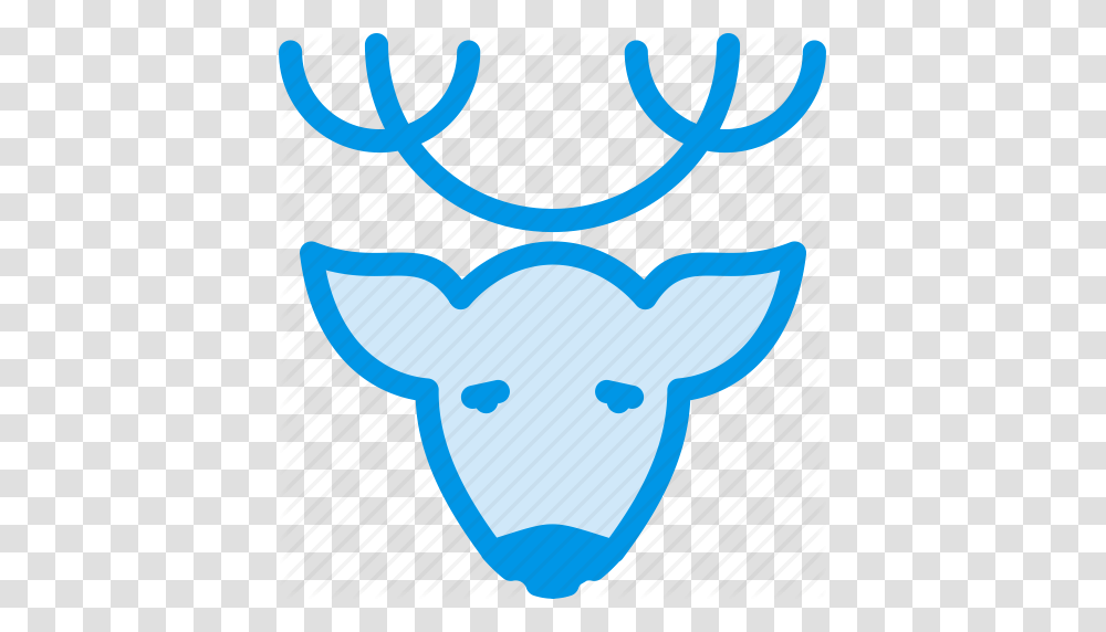 Animal Christmas Deer Head Reindeer Rudolph Xmas Icon, Outdoors, Nature, Ice, Snow Transparent Png