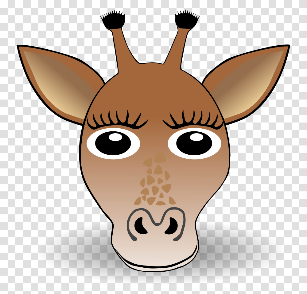 Animal Clipart Face Free Giraffe Ears Clip Art, Mammal, Deer, Wildlife, Zoo Transparent Png