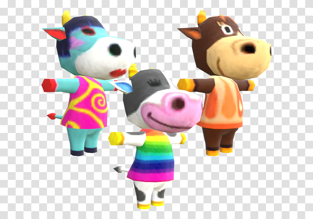 Animal Crossing New Leaf Cows The Models Resource Cartoon, Toy, Outdoors, Plush, Nature Transparent Png