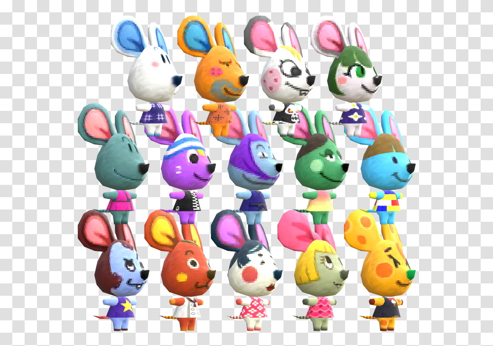 Animal Crossing New Leaf Mice The Models Resource Animal Crossing Mice Ranking, Figurine, Toy, Doll, Art Transparent Png