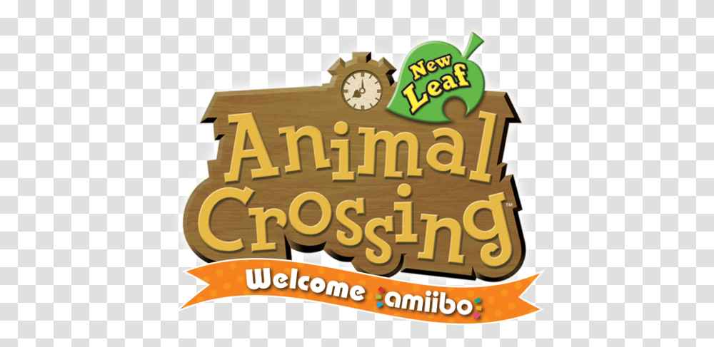 Animal Crossing New Leaf Welcome Amiibo Logo, Clock Tower, Food, Plant Transparent Png