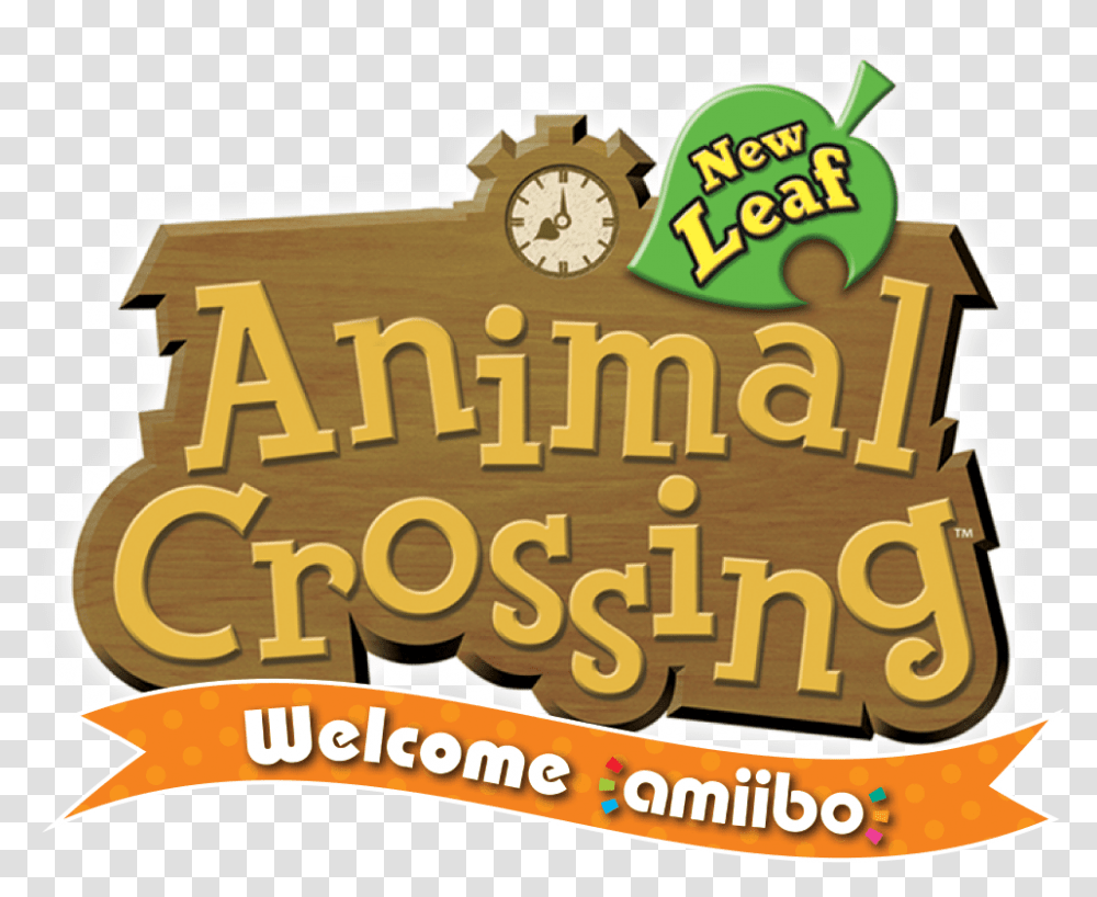 Animal Crossing New Leaf Welcome Amiibo Logo, Clock Tower, Food, Plant Transparent Png