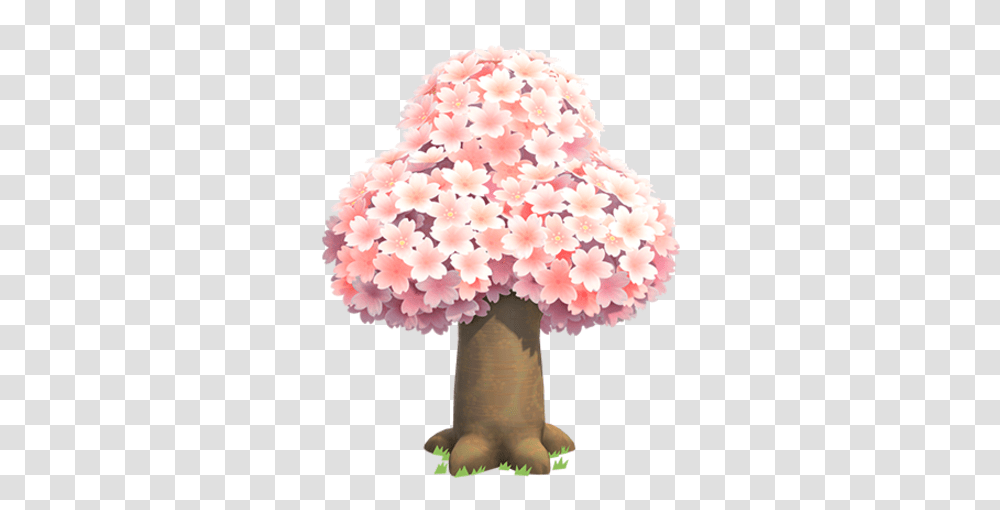 Animal Crossing World Animal Crossing Cherry Blossom Tree, Plant, Lamp, Fungus, Flower Transparent Png