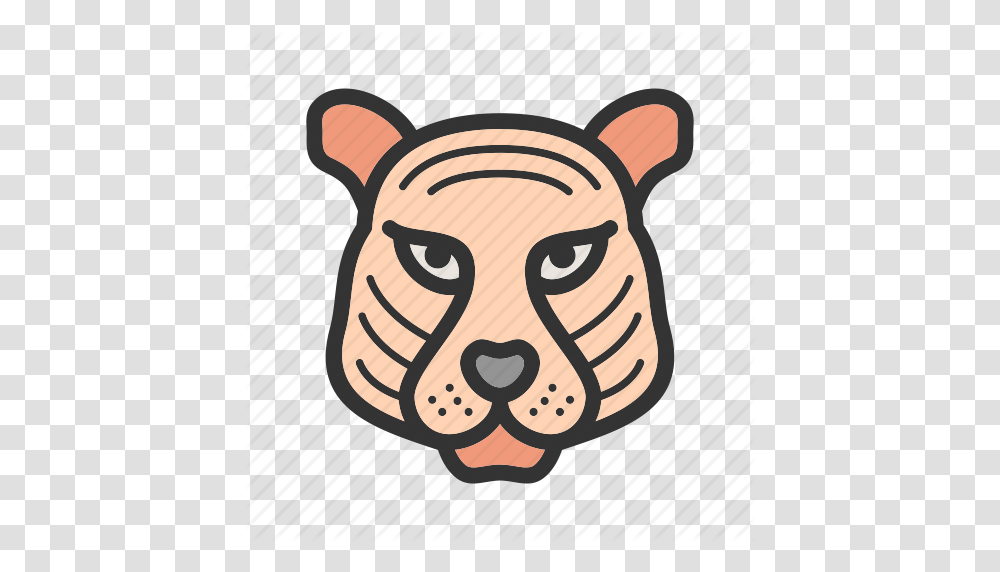Animal Cub Fast Mammal Predator Tiger Wild Icon, Doodle, Drawing, Cat Transparent Png