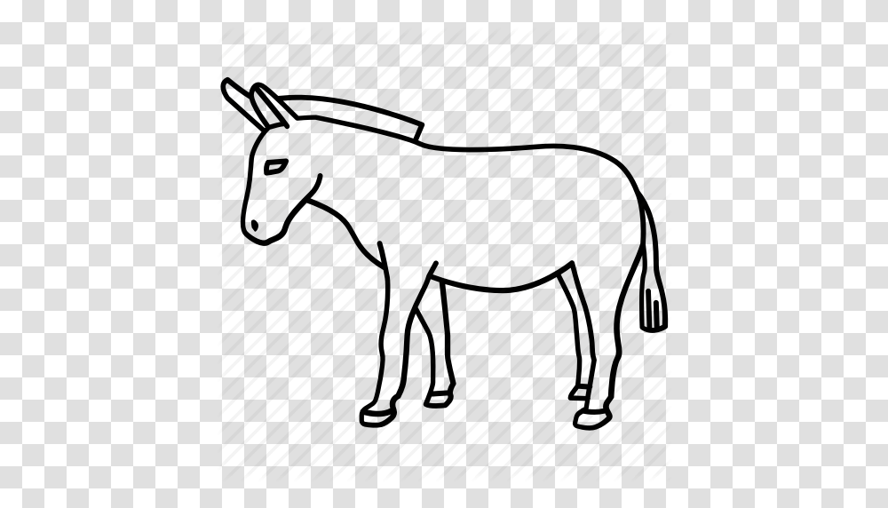 Animal Democratic Democrats Donkey Farm Mule Vote Icon, Mammal, Wildlife, Deer, Table Transparent Png