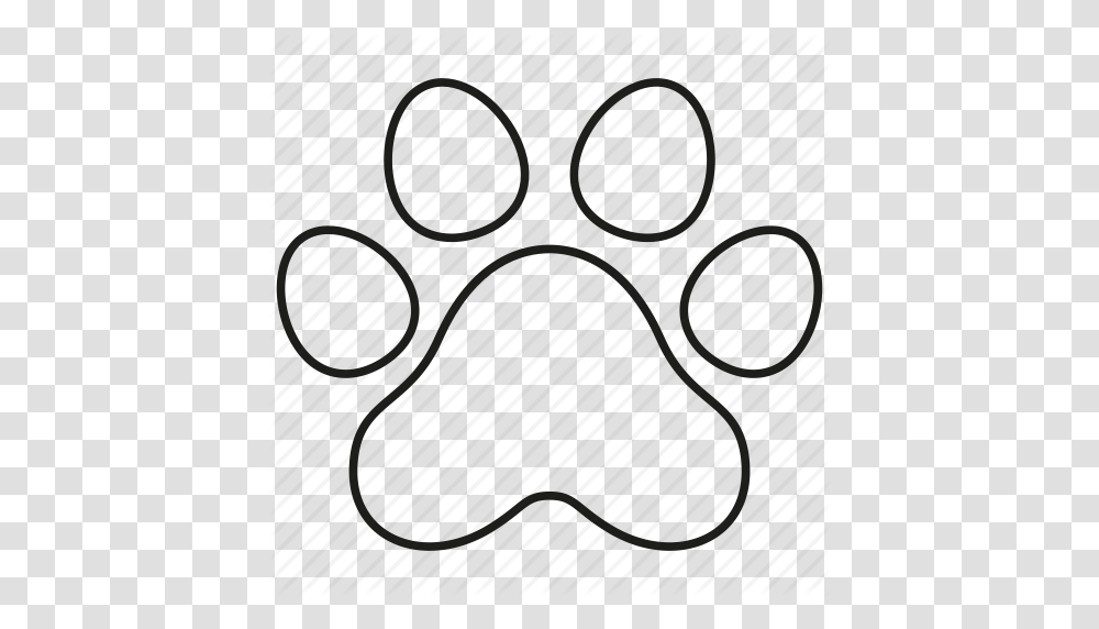 Animal Dog Paw Pet Print Icon, Weapon, Weaponry, Tennis Racket, Shooting Range Transparent Png