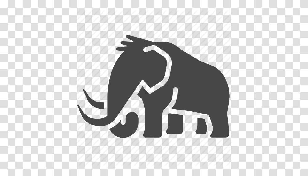 Animal Elephant Mammoth Primeval Primitive Stone Age Icon, Wildlife, Mammal, Aardvark Transparent Png