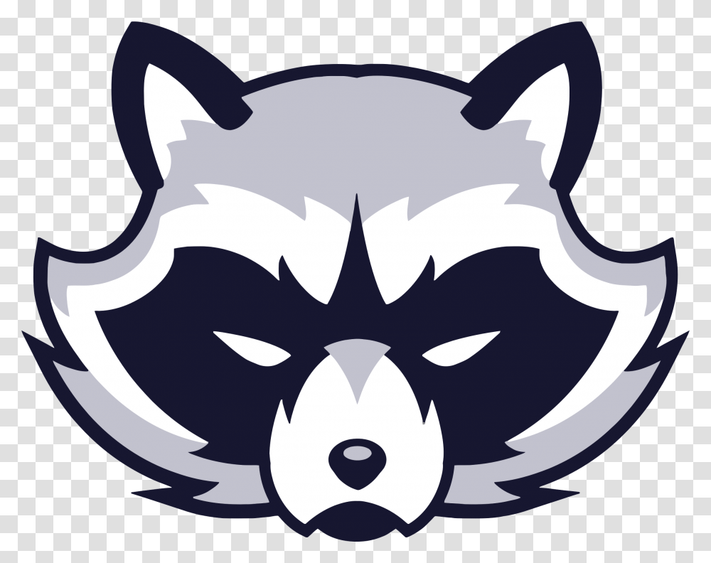 Animal Face Logo Raccoon Vicious Wild Raccoon Head Clipart, Symbol, Stencil, Mask, Batman Logo Transparent Png