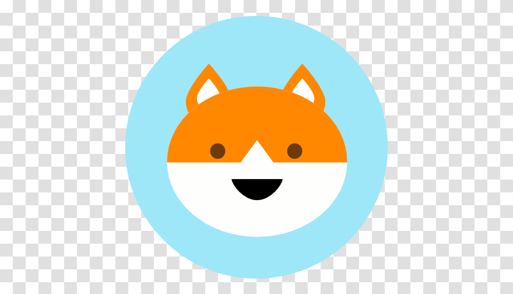 Animal Fox Jungle Safari Zoo Icon Wildlife Circle Icon Background, Label, Text, Outdoors, Art Transparent Png