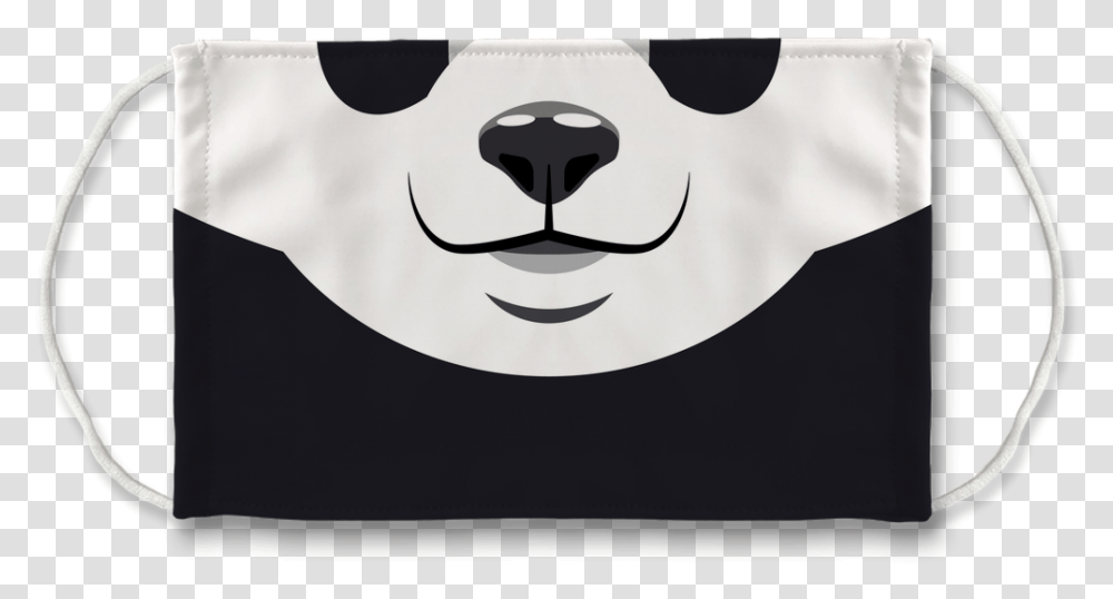 Animal Friends Panda Face Mask Messenger Bag, Label, Text, Clothing, Apparel Transparent Png