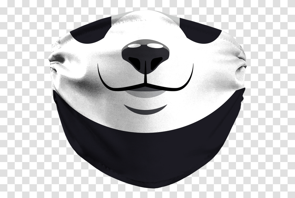 Animal Friends Panda Face Mask Sketch, Clothing, Apparel, Helmet, Baseball Cap Transparent Png