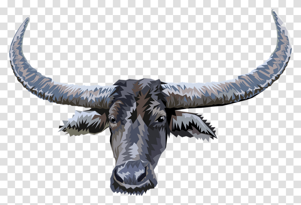 Animal Head Buffalo Free Vector Graphic On Pixabay Animal Head Buffalo, Bird, Cattle, Mammal, Bull Transparent Png