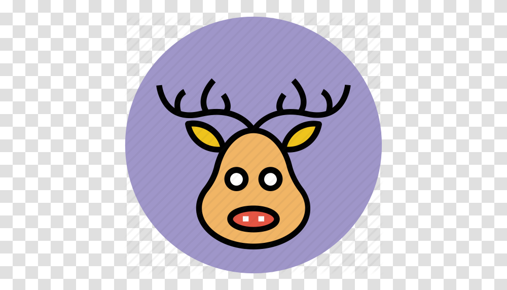 Animal Head Christmas Reindeer Deer Head Elk Moose Head, Mammal, Pig, Cat, Pet Transparent Png