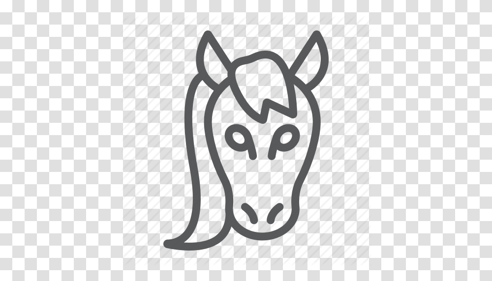 Animal Head Horse Logo Mustang Wild Zoo Icon, Light, Leisure Activities, Stencil Transparent Png