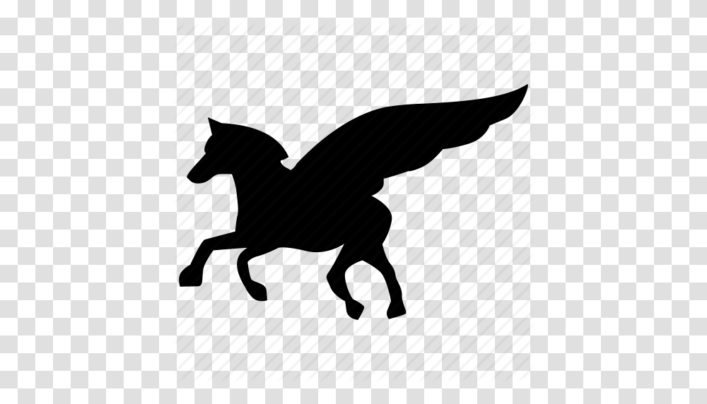 Animal Hero History Horse Mythology Pegasus Winged Icon, Piano, Musical Instrument, Silhouette Transparent Png
