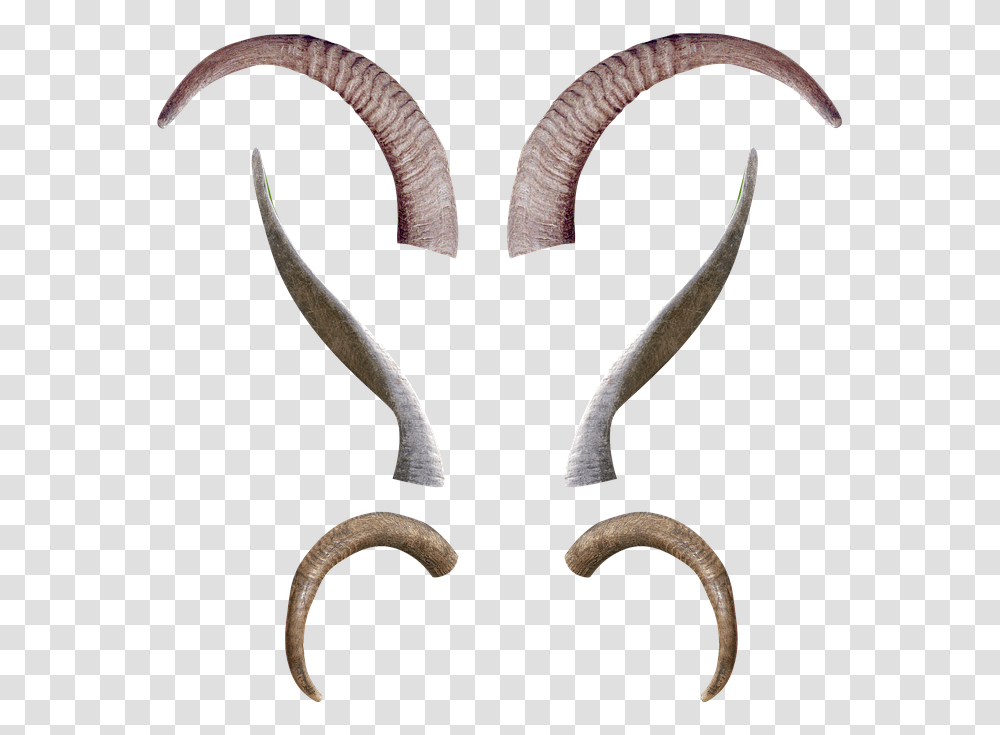 Animal Horns Antlers Fantasy Creature Demon Devil Devil Goat Horns, Snake, Reptile, Stencil Transparent Png