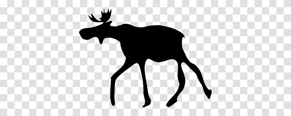 Animal Silhouettes Deer Moose, Gray, World Of Warcraft Transparent Png
