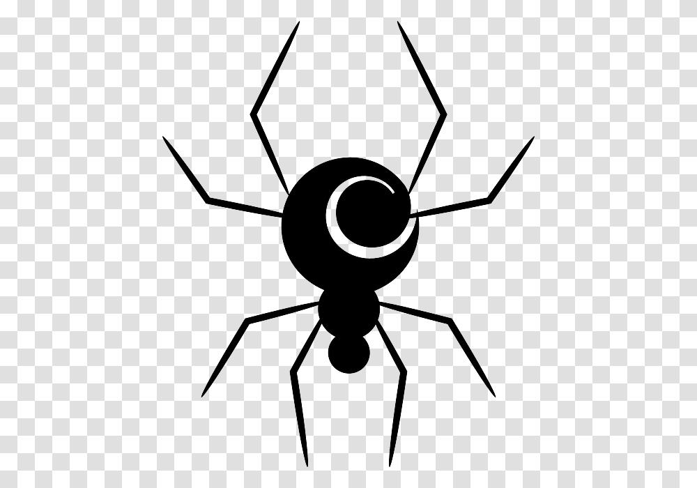 Animal Spider Spiral Swirl Insect Animal Simple Pictures Of Spiders, Invertebrate, Silhouette, Arachnid, Ant Transparent Png