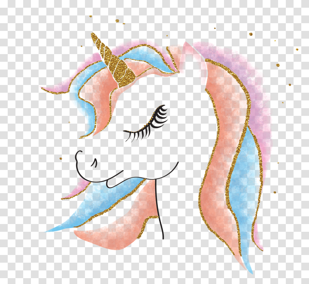 Animal Unicorn Horn Watercolor Background Unicorn Clipart, Graphics, Pattern, Floral Design, Modern Art Transparent Png