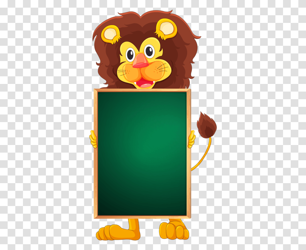 Animal Wall Mural Frame Fun Clipart Download Bear Holding An Empty Board, Monitor, Screen, Electronics, Display Transparent Png