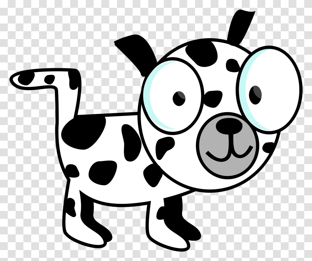 Animal With Big Eyes Clipart Puppy Black And White Clipart Pet, Cattle, Mammal, Dairy Cow, Doctor Transparent Png