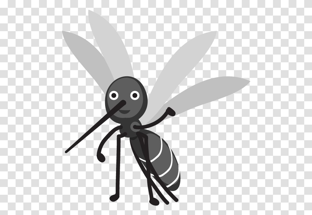 Animals And Insects Of Yakushima Mosquito Mosquito Cartoon Large, Invertebrate, Scissors, Blade, Weapon Transparent Png