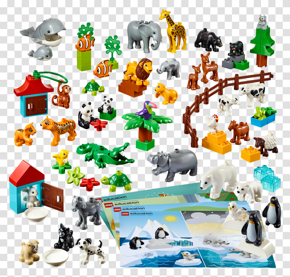 Animals By Lego Education Cartoon Animal, Jigsaw Puzzle, Game, Urban, Rug Transparent Png
