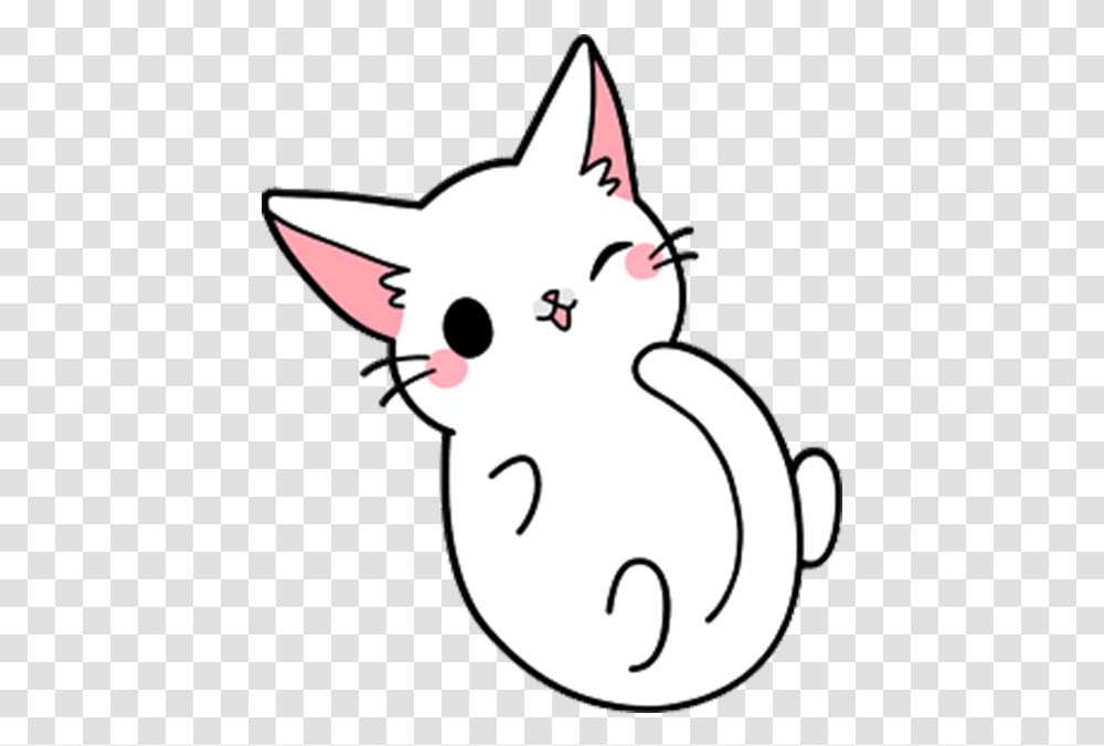 Animals Category Cat Image It Is Of Type Related Draw A Cat Girl Cute, Mammal, Snowman, Winter, Outdoors Transparent Png