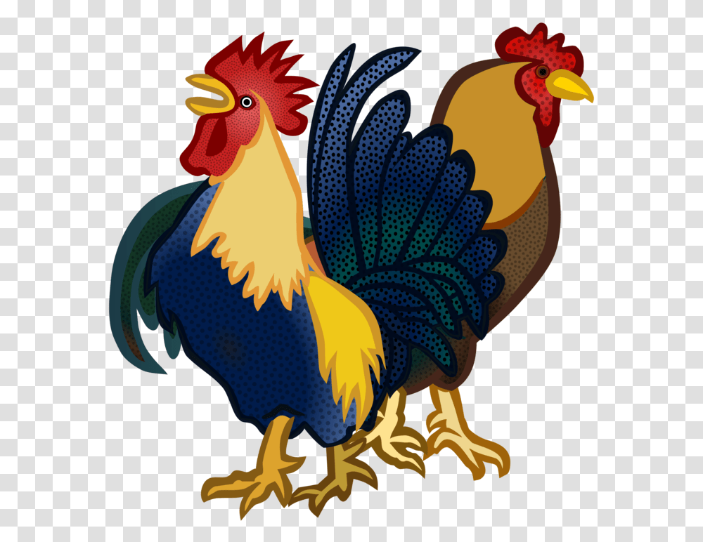 Animals Chickens Cock Cocks Farm Hahn Rooster Gambar Kartun Ayam Jago, Fowl, Bird, Poultry, Cock Bird Transparent Png