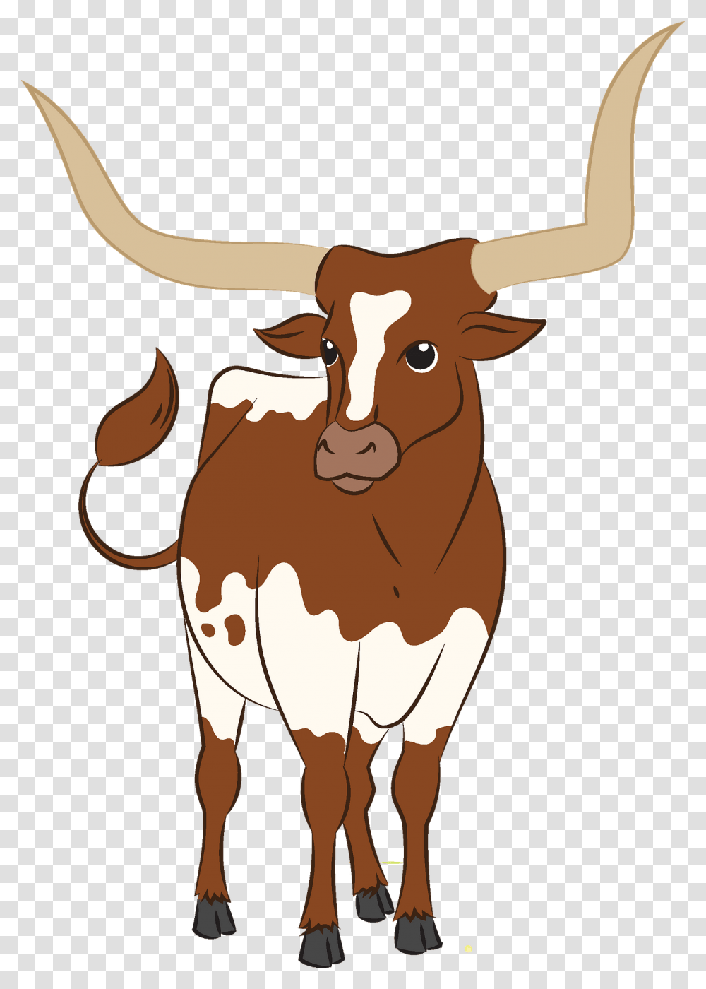 Animals Clipart Free Download In Or Vector Format Longhorn Clipart, Cattle, Mammal, Cow Transparent Png